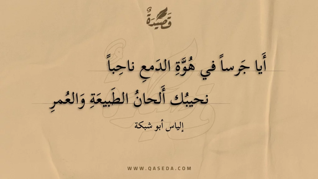 أيا جرسا في هوة الدمع ناحبا - | موقع قصيدة