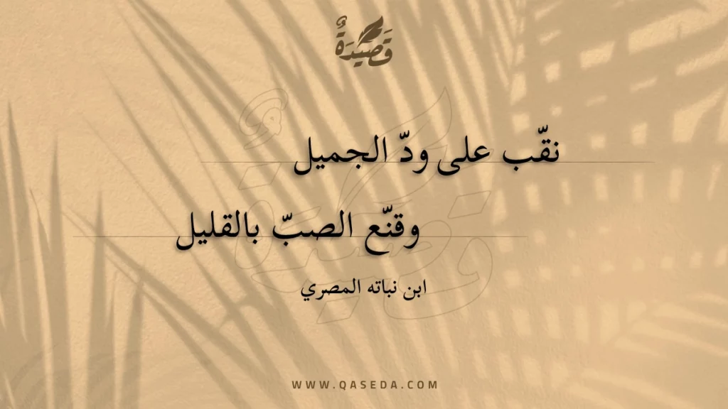 نقب على ود الجميل - | موقع قصيدة
