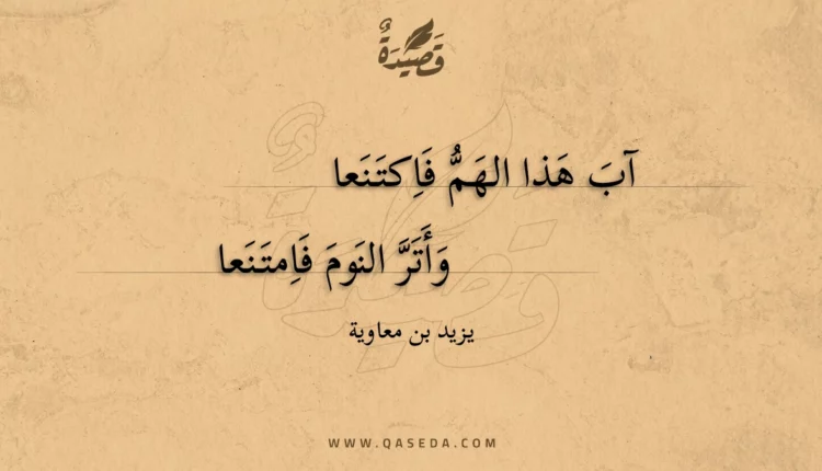 قصيدة آب هذا الهم فاكتنعا