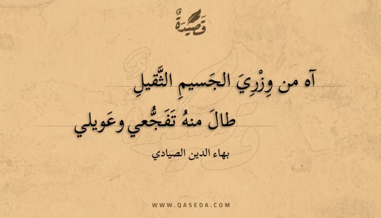 قصيدة آه من وزري الجسيم الثقيل