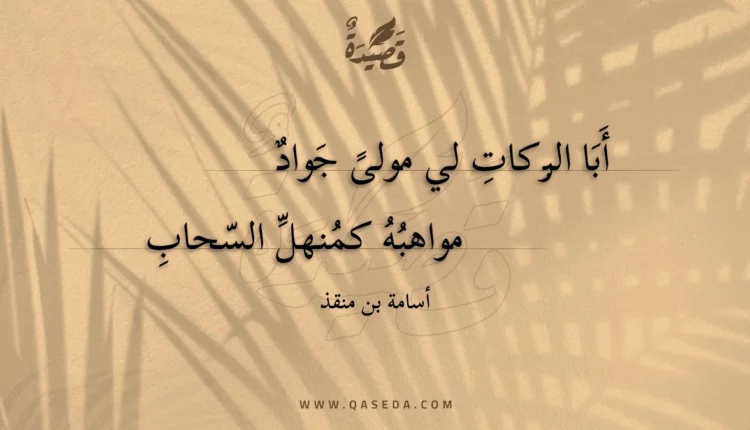 قصيدة أبا البركات لي مولى جواد