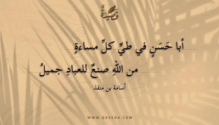 قصيدة أبا حسن في طي كل مساءة