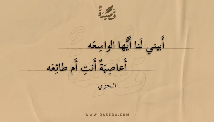 قصيدة أبيني لنا أيها الواسعه