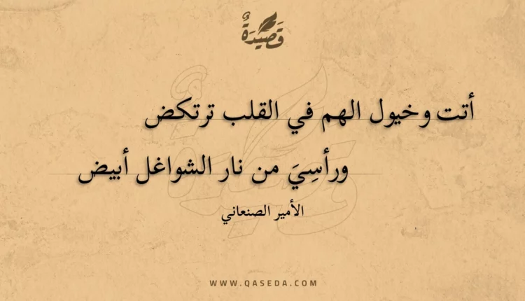 قصيدة أتت وخيول الهم في القلب ترتكض