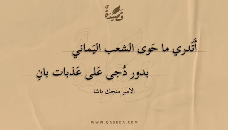قصيدة أتدري ما حوى الشعب اليماني