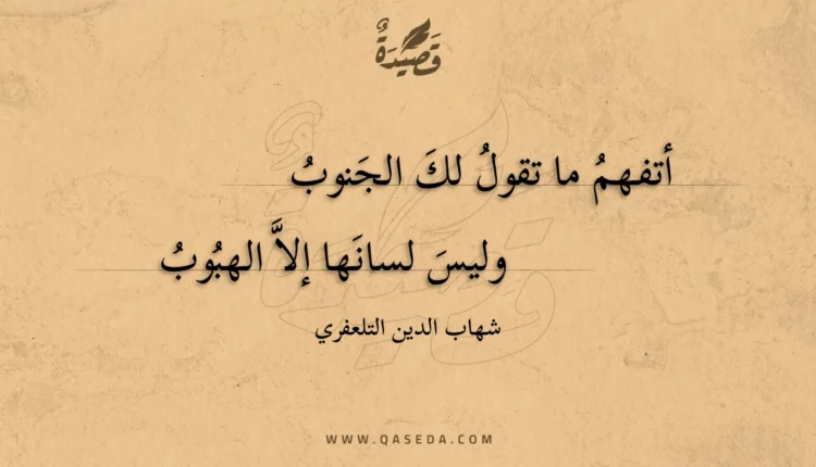 قصيدة أتفهم ما تقول لك الجنوب