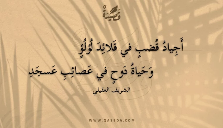 قصيدة أجياد قضب في قلائد لؤلؤ