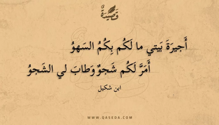قصيدة أجيرة بيتي ما لكم بكم السهو