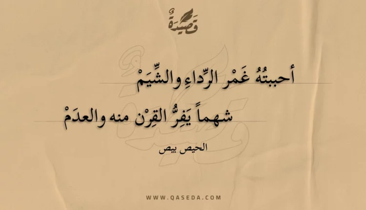 قصيدة أحببته غمر الرداء والشيم