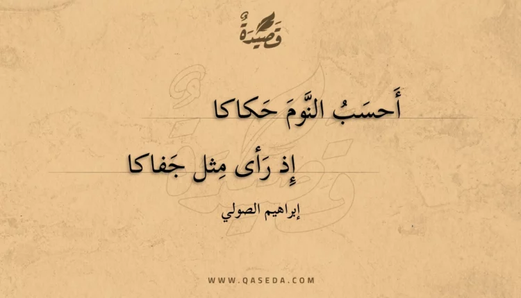 قصيدة أحسب النوم حكاكا
