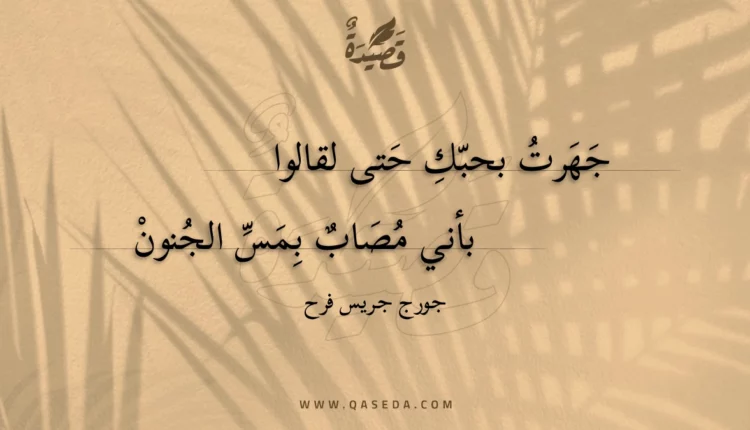 قصيدة أخاف