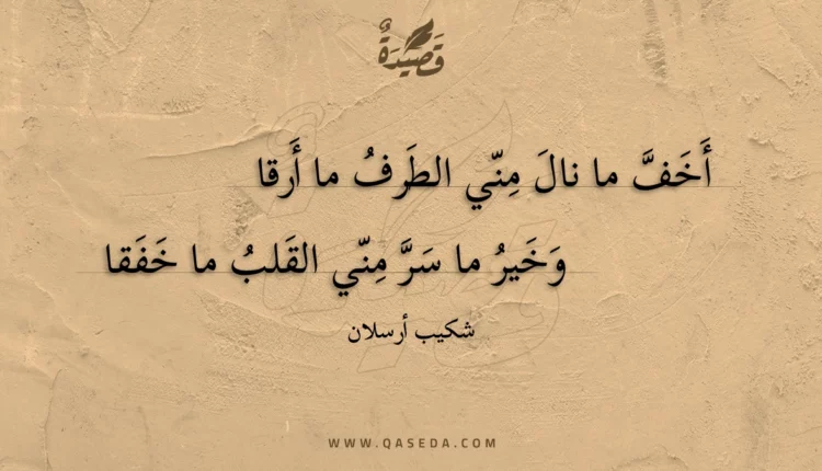 قصيدة أخف ما نال مني الطرف ما أرقا