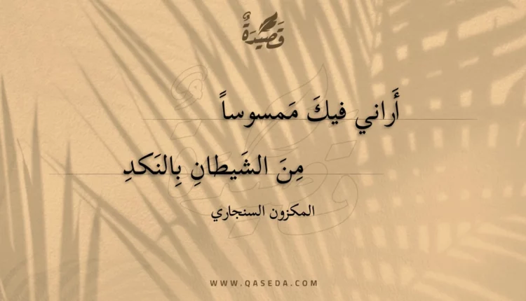 قصيدة أراني فيك ممسوسا