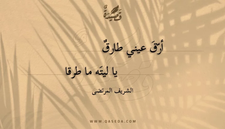 قصيدة أرق عيني طارق