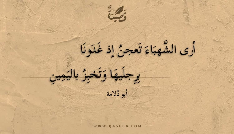 قصيدة أرى الشهباء تعجن إذ غدونا