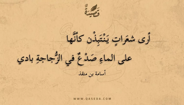 قصيدة أرى شعرات ينتبذن كأنها