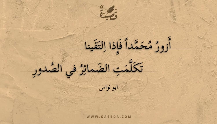 قصيدة أزور محمدا فإذا التقينا