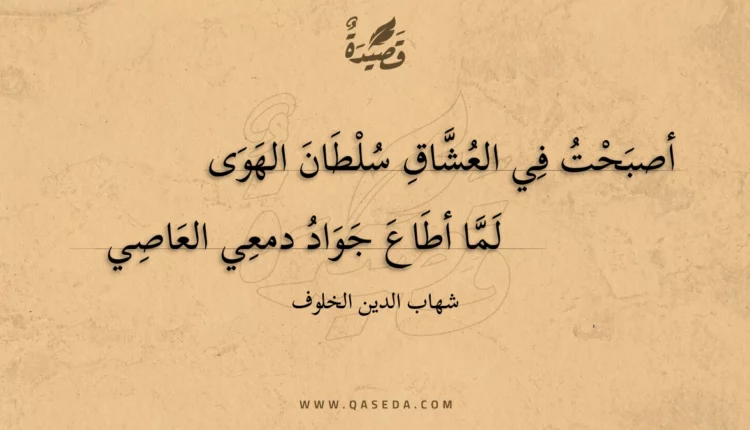 قصيدة أصبحت في العشاق سلطان الهوى