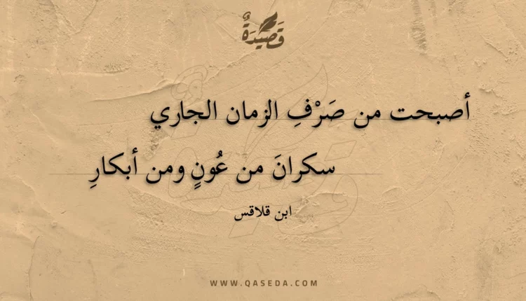 قصيدة أصبحت من صرف الزمان الجاري