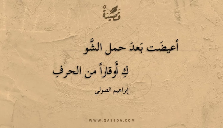 قصيدة أعيضت بعد حمل الشوك