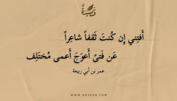 قصيدة أفتني إن كنت ثقفا شاعرا
