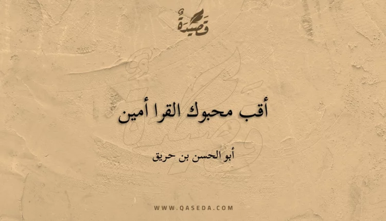 قصيدة أقب محبوك القرا أمين