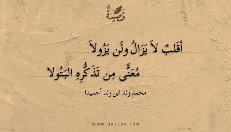 قصيدة أقلب لا يزال ولن يزولا