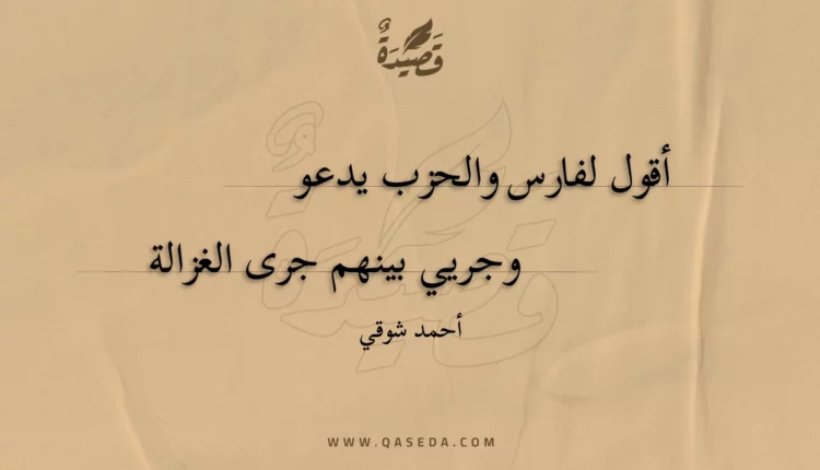 قصيدة أقول لفارس والحزب يدعو