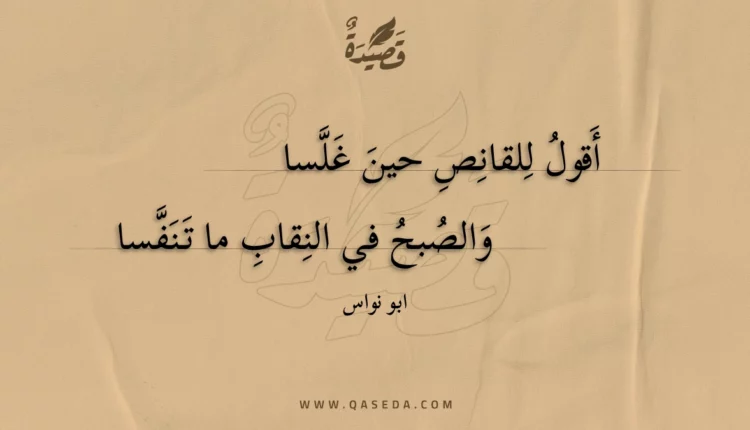 قصيدة أقول للقانص حين غلسا