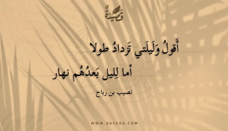 قصيدة أقول وليلتي تزداد طولا