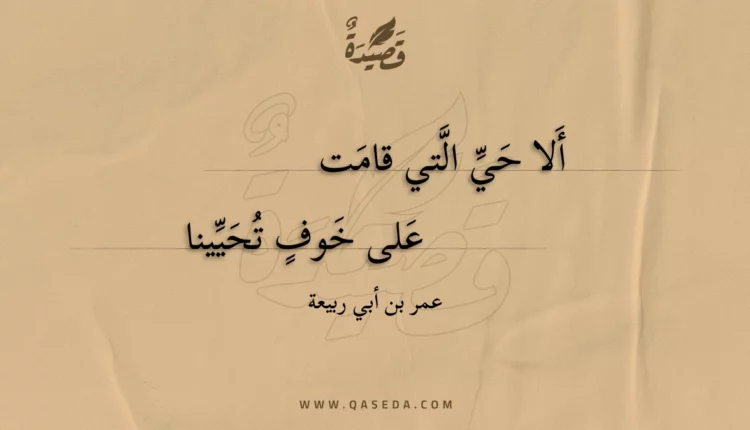 قصيدة ألا حي التي قامت