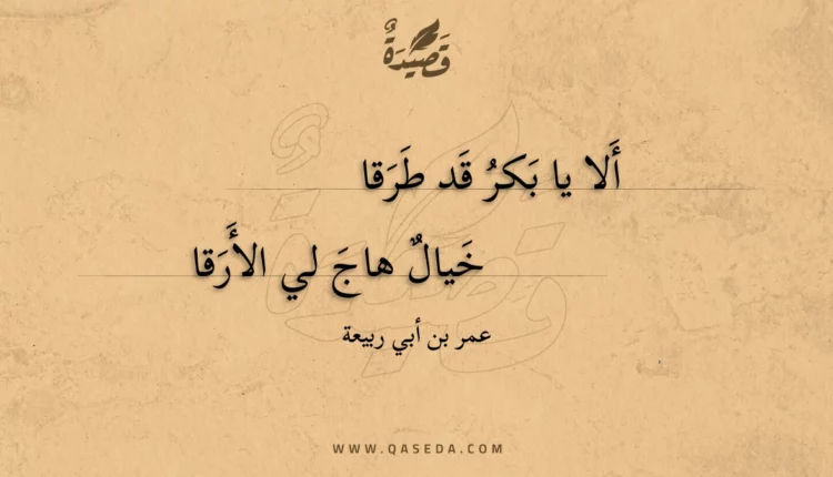 قصيدة ألا يا بكر قد طرقا