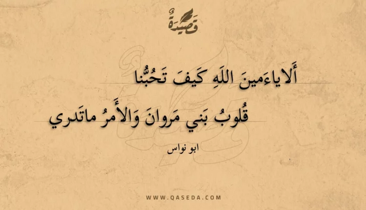 قصيدة ألاياءمين الله كيف تحبنا