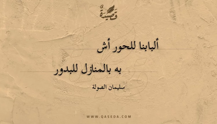 قصيدة ألبابنا للحور أشبه