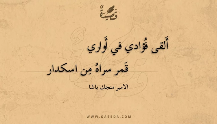 قصيدة ألقى فؤادي في أواري