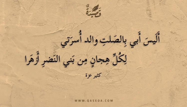 قصيدة أليس أبي بالصلت والد أسرتي