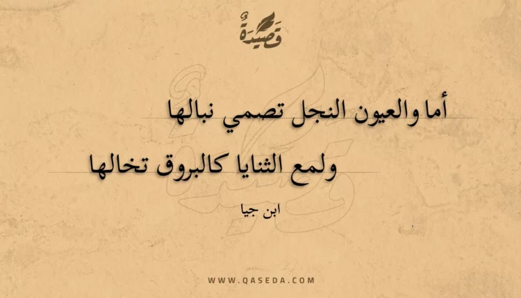 قصيدة أما والعيون النجل تصمي نبالها