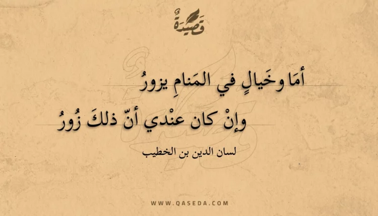قصيدة أما وخيال في المنام يزور