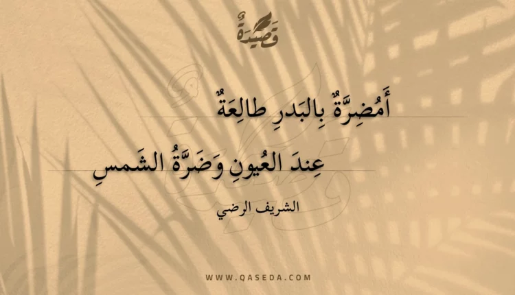 قصيدة أمضرة بالبدر طالعة