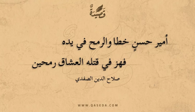 قصيدة أمير حسن خطا والرمح في يده