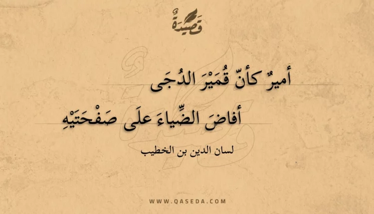 قصيدة أمير كأن قمير الدجى