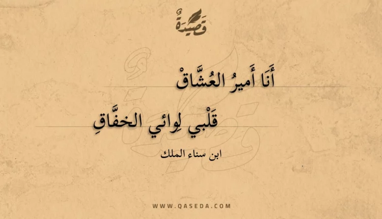 قصيدة أنا أمير العشاق