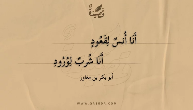 قصيدة أنا أنس لقعود