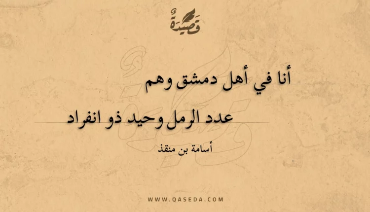 قصيدة أنا في أهل دمشق وهم