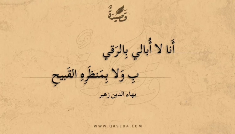 قصيدة أنا لا أبالي بالرقي
