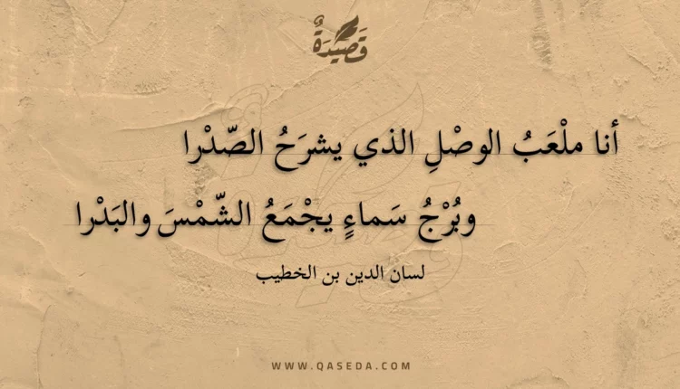 قصيدة أنا ملعب الوصل الذي يشرح الصدرا