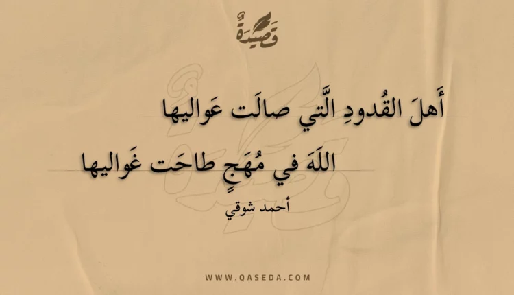 قصيدة أهل القدود التي صالت عواليها