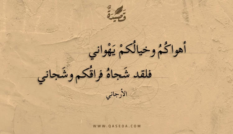 قصيدة أهواكم وخيالكم يهواني