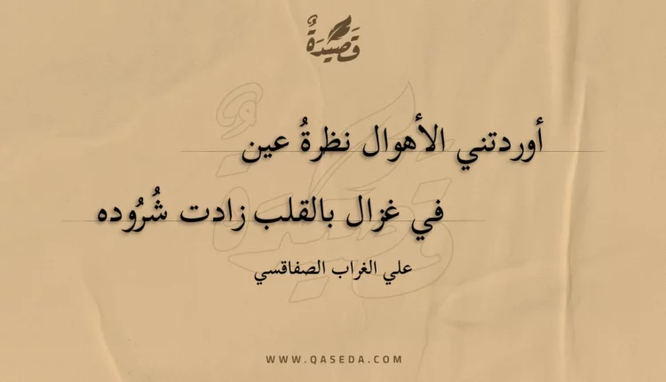 قصيدة أوردتني الأهوال نظرة عين