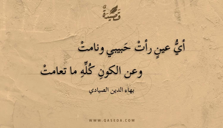 قصيدة أي عين رأت حبيبي ونامت